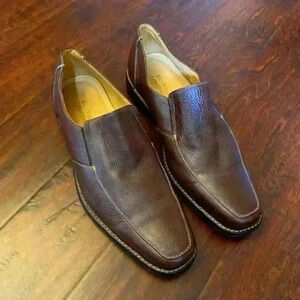 SANDRO Limited Cognac Soft Leather Dress Shoes Size 11.5M